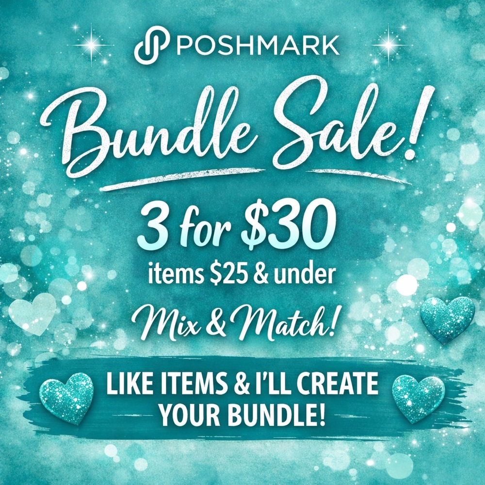 Bundle Sale! 3 for $30 Items $25 & Under